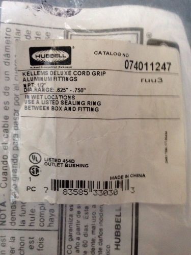 Hubbell Kellems 074-01-1247 Cord Grip.  New