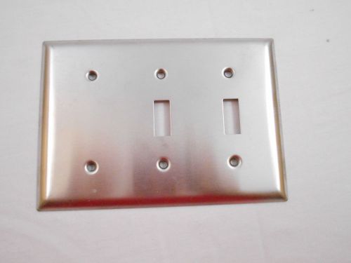 2-Gang Toggle Switch Cover Wallplates (Stainless Steel) 6.25 x 4.75 in