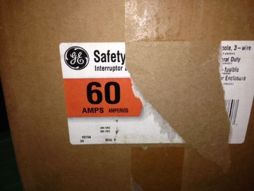 General Electric 60 amp safety switch