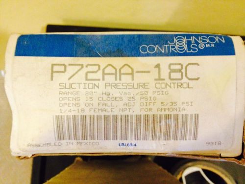 Johnson controls p72caa-18c suction pressure control *nsib for sale