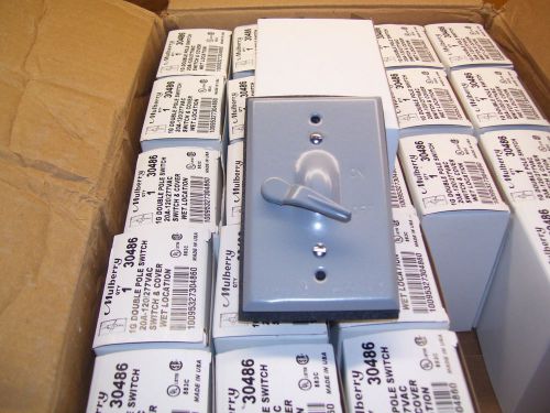 WEATHERPROOF SWITCHES WITH COVERS 20A DOUBLE POLE