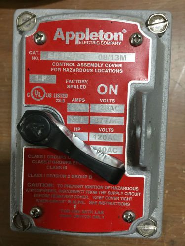 Appleton 277 volt explosion proof switch edsf21q for sale