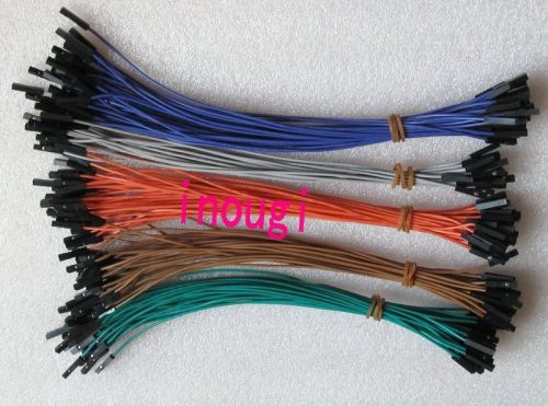 8pcs x5colors 2.54mm 1p-1p female to F Dupont Wire Jumper For Arduino 20cm 40pcs
