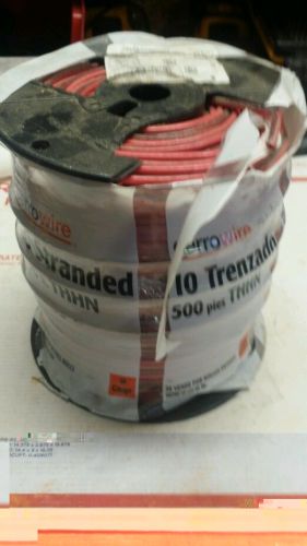 10 gauge Red wire cerrowire THHN Starnded copper wire 500ft
