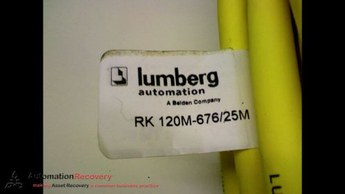 LUMBERG AUTOMATION RK 120M-676/25M CORDSET 12 POLE SINGLE ENDED