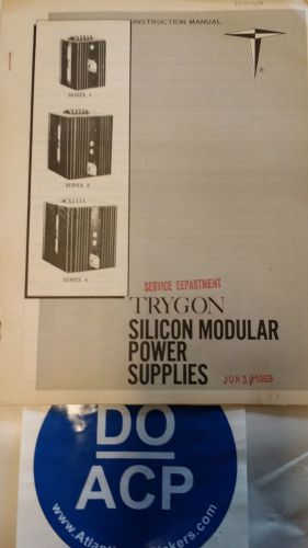 TRYGON PS20-400 SILICON MODULE POWER SUPPLIES INSTRUCTION MANUAL  R3-S45