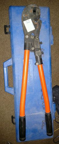 T&amp;b thomas &amp; betts tbm8s wire cable crimper with dies works great for sale