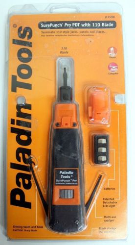 Paladin Tools SurePunch Pro Punch Down Tool with Light 110 Blade MPN #3596