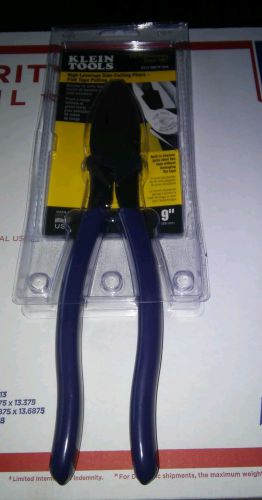 KLEIN High-Leverage Side-Cutting Pliers-Fish Tape Pulling. D213-9NETP-SEN.  NEW