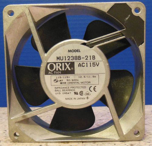 Orix 1238B-21B Axial Flow Fan - 106CFM - MU Series - Aluminum Frame Ball-Bearing