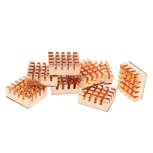 8 pcs copper vga ram cooling heatsinks cooler with adhesive backing strip for sale