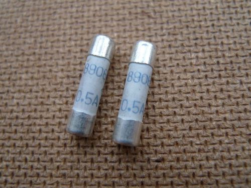 Vintage Russian Fuse 5x20mm 0.5A Silver 99% Audio Lot of 2 pcs