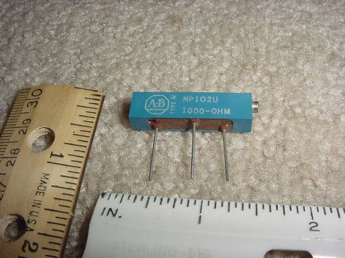 A &amp; b trimmer potentiometer 1-1/4&#034; multiturn ww 1k ohm for sale