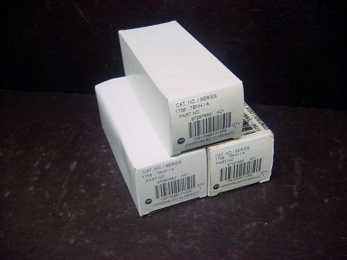 New in Box Allen Bradley 1756-TBNH Controllogix Terminal Plug and Cover 97297882