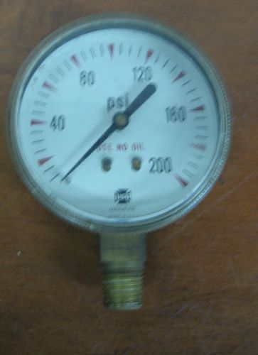 0-200 PSI US GAUGE USE NO OIL STEAMPUNK INDUSTRIAL