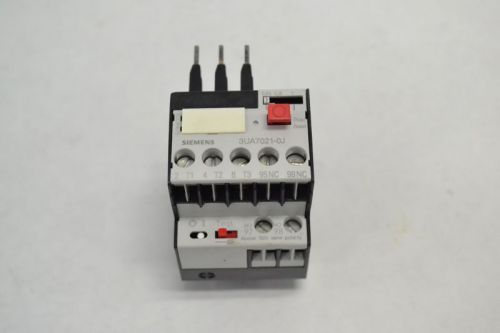 New siemens 3ua7021-0j 0.63-1a amp 600v-ac overload relay b258276 for sale