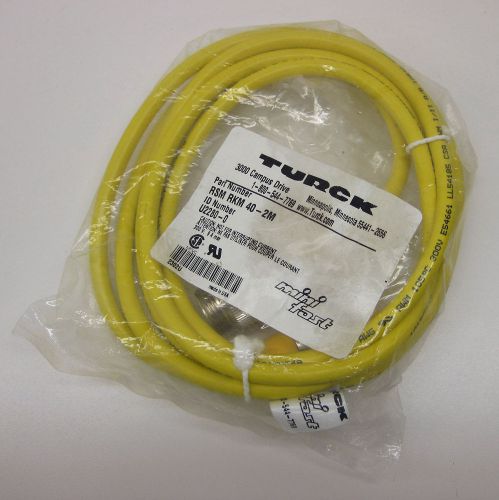 Turck u2280-0 minifast extension cordset 4-wire rsm rkm 40-2m for sale