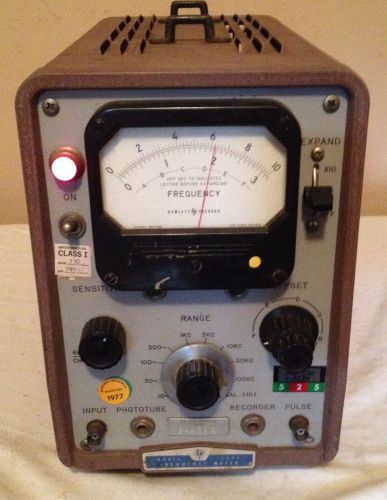 Vintage 1955 Hewlett Packard 500B Frequency Meter Analog HP 500B - Very Clean!