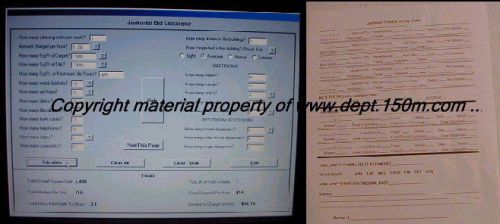 Janitorial Bid Calculator with Survey Forms NEW!