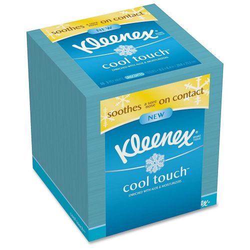Kleenex cool touch facial tissue - 3 ply - 50 per box - 50 / carton - (29388ct) for sale