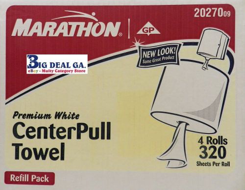 Marathon 20270 Premium White CenterPull Towel 4 Rolls Refills