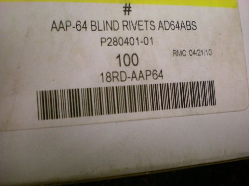 RIVETS  AAP-64 BLIND RIVETS AD64ABS 3/16 X 1/4&#034; (500pcs)