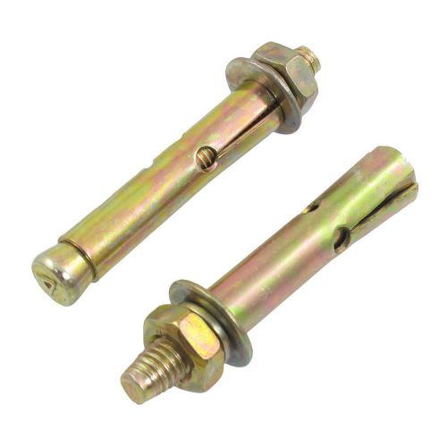 M8 x 70mm Hex Nut Sleeve Anchors Tool Metal Expansion Bolt 2 Pcs