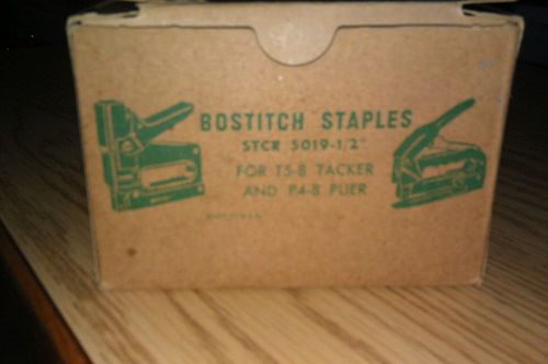 Bostitch staples LOT of 8 cases 1/2&#034;and 2 cases 9/16&#034;