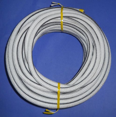 3/8&#034; x 30&#039; white with back tracer mfp cover bungee / shock cord / made usa! for sale