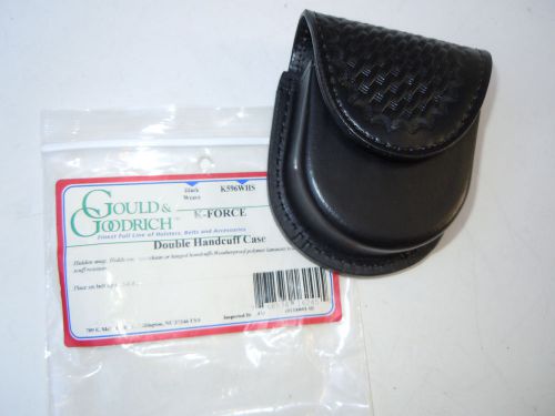 Gould &amp; Goodrich K-Force Double Handcuff Case K596WHS Weave Black New