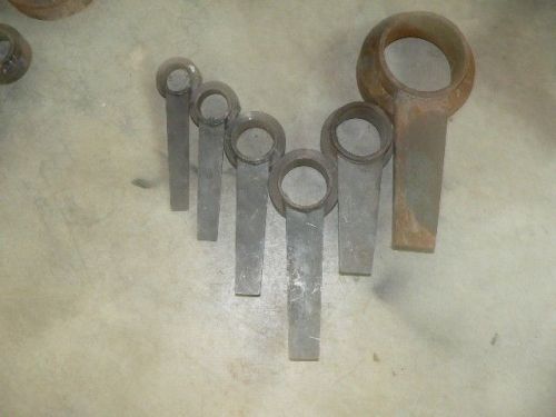 Set of six mycom (mayekawa mfg.) refrigeration screw compressor tools/spanners for sale