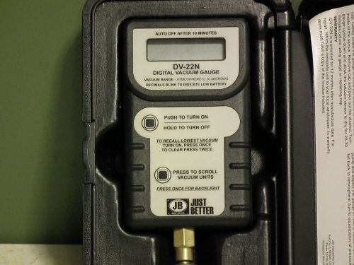 Jb dv-22n hand-held digital vacuum micron gauge for sale