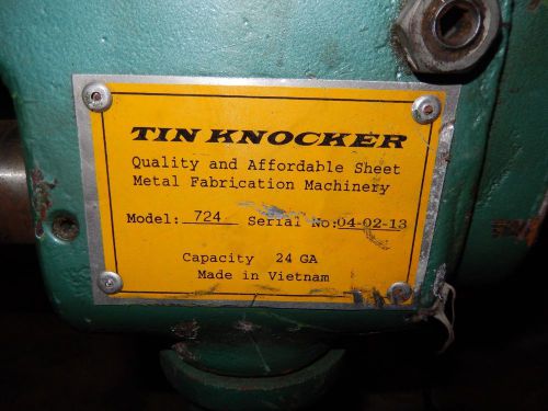 *Sheet Metal Tools*  Tin Knocker 724 Rotary Combination Machine Crimper Beader