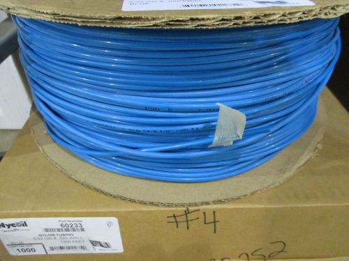 60233 Nycoil .106&#034; ID x 5/32&#034; OD 1000&#039; Package Length Blue tubing new in box