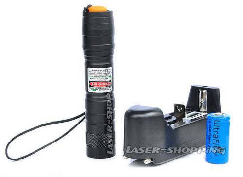 Astronomy military high-power 532nm green laser pointer pen+battery charger zoom for sale