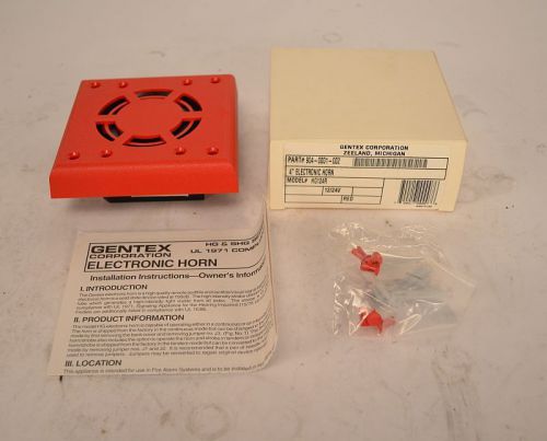 Gentex 4&#034; electronic horn hg124r fire alarm safety siren new in box for sale