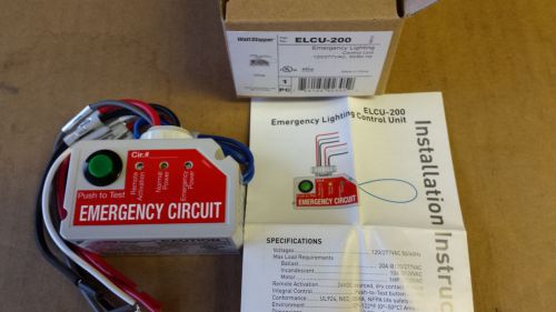 Watt Stopper ELCU-200 EMERGENCY LIGHTING CONTROL UNIT