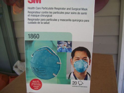 20x 3M 1860  N95 Health Care Respirator Surgical Mask, Medical CDC recommended