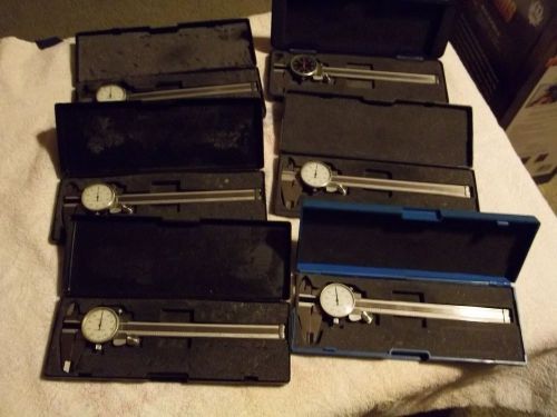 0-6in Dial Calipers  (6 calipers in this auction)