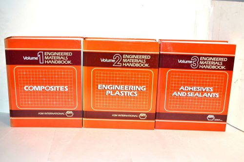 ENGINEERED MATERIALS HANDBOOK v.1-2-3 #RB117 composites plastics adhesives Book