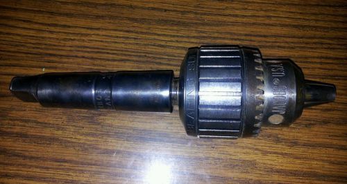 Jacobs ball bearing super chuck no.16n, 1/8-5/8in, 3-16mm ~ w/3jt &amp; 4 mt mount for sale