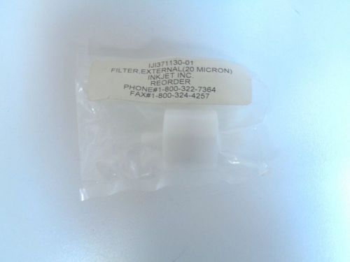 Inkjet inc iji371130-01 20 micron external filter - free shipping!!! for sale