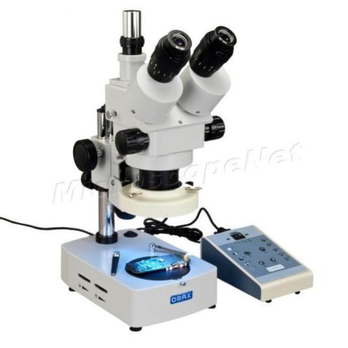 OMAX Trinocular Zoom Stereo 3.5X-90X Microscope with Extra 80 LED Ring Light