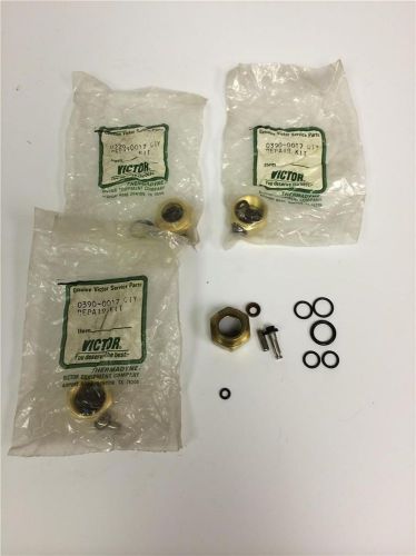 4pc lot 0390-0003 victor welding oxygen acetylene seal nut valve repair kit for sale