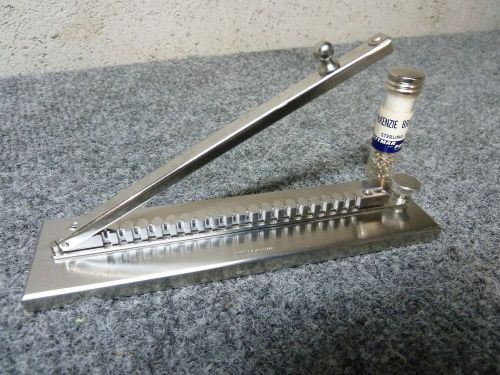 FREE SHIPPING! DITTMAR STAINLESS B-4205 BRAIN CLIP HOLDER RACK AND STERLING CLIP