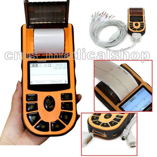 NEW Hand-held Single Channel ECG/EKG Machine,USB+PC Software,ECG80A