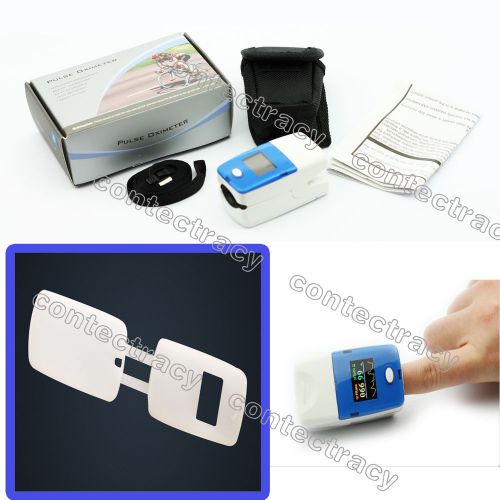 CONTEC fingertip pulse oximeter,spo2 pulse rate display,BLUE color,soft rubber