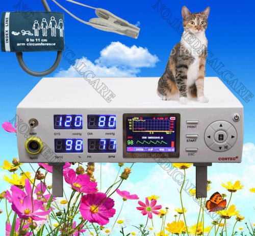 veterinary tabletop ICU/CCU Vital Sign Patient Monitor SPO2 NIBP Pulse Rate