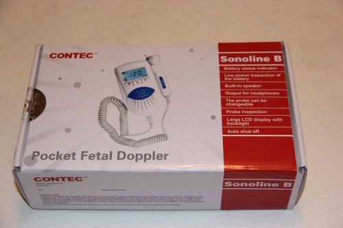 Ce&amp;fda contec pocket fetal doppler sonoline b + gel 2mhz probe for sale