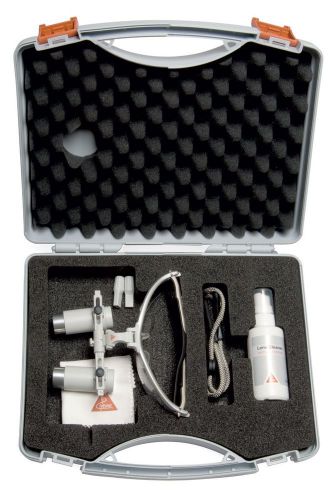 Heine 3.5x binocular loupe, c-000.32.430, led loupelight, mpack ll battery pack for sale